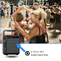 Miniatyrbillede 2 af 4: 2.4G Trådløst Mikrofon Headset Lang Rækkevidde, Håndholdt & -Båret Mikrofon, Dual Mode til Undervisning, Fitnessinstruktører