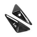 Miniatyrbilde 2 av 4: 1 Par Side Mudguard Kamera Ventildeksel Trim Karbonfiber Lettvekts Erstatning For Tesla Model 3 Y 2020 til 2023 Glossy