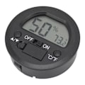 Miniatyrbillede 2 af 5: Temperatur Fugtighedsmåler Bærbar Rund Indbygget Elektronisk Digital Display Temperatur Fugtighedsmåler