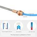 Miniatyrbilde 1 av 5: For Prusa I3 MK4 Ekstruder Hotend+E3DV6 Messingdyse 0.4mm+3xCHT Messingdyse 24V 40W Varmerør Kit for Prusa I3