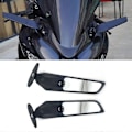 Miniatyrbild 4 av 5: Speglar för Zx6r Ninja 650 400 250 Yzf-r1 R6 Motorcykel Modifierad Vindvinge Justerbar Rotera Bakre