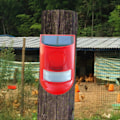 Miniatyrbillede 4 af 5: Strobe Alarm Solar Opladning RIP Bevægelsessensor LED Stærkt Lys Trådløs Sikkerhedsalarm Lys til Hjemmet Qinhai