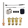 Miniatyrbilde 3 av 5: For Prusa I3 MK4 Ekstruder Hotend+E3DV6 Messingdyse 0.4mm+3xCHT Messingdyse 24V 40W Varmerør Kit for Prusa I3