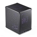 Miniatyrbild 4 av 5: C6 MATX Mini ITX Chassi PC-Chassi Portabelt Skrivbords Mesh Chassi Dator PC Mini Dator Chassi Svart