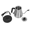 Miniatyrbillede 1 af 5: Hæld Over Kaffekedel Professionel Rustfrit Stål Forebygger Tør Forbrænding Smal Dryp Tud Svanenhals Elkedel 0,8L