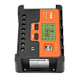 Miniatyrbild 2 av 5: PWM Solarladdningsregulator 12V/24V Automatisk Identifiering Vattentät 28AWG Till 10AWG 20A Solarladdningsregulator med 2 USB 5V Utgång LCD
