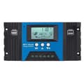 100A MPPT Solarladdningsregulator Dubbel USB LCD-skärm 12V/24V Auto Solcellspanel Laddare Regulator med Last