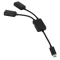 Miniatyrbillede 4 af 5: Micro-USB Host Kabel, Micro-USB Han til 2X Type A Dobbelt USB Hun OTG Adapter Konverter Hub til Andr