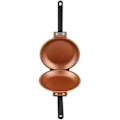 Miniatyrbillede 3 af 5: Dobbeltsidet bageplade, dobbeltsidet bageplade, bageramme, form, non-stick keramisk belægning, vendbar stegepande, bagemaskine, husholdningskøkken