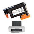 Miniatyrbillede 2 af 5: C4901a Printhoved til Officejet Pro 8000 8500 8500a A809a A809n A811a A909a Blue red