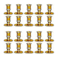 Miniatyrbild 1 av 5: 10 par/förpackning Bordsdekoration Romantisk Ljushållare för Vardagsrum Gold
