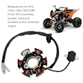 Miniatyrbillede 4 af 5: 6 Spole Stator Plade Svinghjul Rulle Stærk Styrke Udskiftning Til GY6 110cc 125cc MOTORER