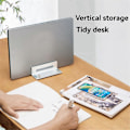 Miniatyrbild 5 av 5: Vertikalt Skrivbordsställ Justerbart Enkelt Klämma Laptopstativ för Pro och Andra Silver