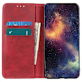 Miniatyrbillede 2 af 5: Til Xiaomi Redmi 13c Etui Split Læder Magnetisk Auto-absorberende Telefoncover Red