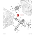 Miniatyrbild 3 av 5: För C5 C6 C8 406 407 605 607 807 Motor Kylvätska Termostat Vattenutlopp Tank 133873 Kylsystem