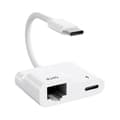 Pikkukuva 1 / 5: Usb C - Ethernet -sovitin, Usb Type C - Rj45 Gigabit Ethernet Lan -sovitin Pd 60w -laturilla, varten
