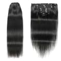 16-tommers Clip in Extensions Ekte Hår Clip Rett Hår Extensions Sømløs Hud Weft Clip-on Hårstykker