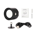 Miniatyrbilde 1 av 5: 1 Sett LED Magnetisk Vegglampe Intelligent 360 Graders Rotasjon USB-Lading 3-Fargetemperatur Fjernkontroll Lang Batterilevetid Lampe