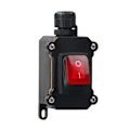 Miniatyrbillede 1 af 5: 220V Båd Rocker Switch IP68 Vandtæt 30A Høj Strøm med LED Lys Tænd/Sluk Knap