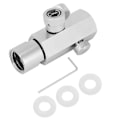 Miniatyrbilde 2 av 5: CGA320 Soda Adapterventil med 3000psi Måler Hun TR21-4 Sølv Kobling for SodaStream
