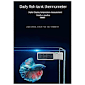 Miniatyrbillede 4 af 5: Akvarietermometer Elektronisk LCD Digitalt Akvarietemperaturmålings Termometer Akvarietilbehør Guld