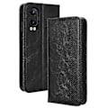 Miniatyrbild 1 av 5: För Oppo K12x 5G/ OnePlus Nord CE 4 Lite 5G Ställfodral Magnetisk Stängning Läder Telefonskal Black
