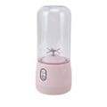 Miniatyrbilde 2 av 5: Bærbar Blender USB Oppladbar 6 Blader Mini Juicer Kopp Fruktpresse for Reise Sport Kjøkken 410ml Rosa