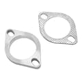 2 stk. 2-bolts 2,5-tommers eksosflenskoblingssett rustfritt stål universelt for eksosrør catback-manifolder