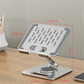 Miniatyrbillede 2 af 5: Laptop Stand Aluminiumlegering Ergonomisk Riser Tablet Holder Kølebeslag 360 til Notebook