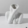 Miniatyrbilde 5 av 5: Blomstervase i nordisk stil Kvinnekropp Halvt Ansikt Blomsterpotte Vase Keramisk Kunsthåndverk Soverom Stue Skrivebordsdekorasjon B
