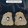 Miniatyrbilde 3 av 5: 2 stk. Oppladbare lommelykter Hodelykter for Crocs, Små lys charms for Crocs sko tresko dekorasjon, Selvlysende sko dekorasjon Green