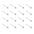 16-pack Mini Rostfria Skedar för Kryddburkar, Metallskedar Små Rostfria Skedar