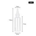 30 st Plast Kläm Droppflaska 5-250ml Transparent Spetsmunstycke Plast Klämbar Underflaska Delad 50ml