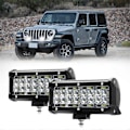 Miniatyrbilde 3 av 5: 7 Tommers LED Lysbar, 120W 12000Lm LED Pod Lys Arbeidslys, Spot Flood Combo Beam Off Road Lys Pods Tåkelys 2STK