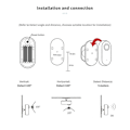 Miniatyrbild 5 av 5: Tuya Zigbee Människonärvarodetektor, Luminans/Avståndsdetektering, Smart PIR Rörelsesensor Stödjer Zigbee 3.0
