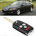 Miniatyrbilde 3 av 4: 3+1 Knapp Bil Smart Fjernkontrollnøkkel Passer for Acura TL 2007-2008