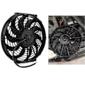 Miniatyrbillede 2 af 5: 12 tommer Universal Tynd Bil Push Pull Elektrisk Motor Køleventilator 12V med Monteringssæt