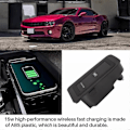 Miniatyrbillede 4 af 5: Trådløs biloplader induktionsplade til XC90 S90 V90CC S60 XC60 2015-2022 15W hurtigopladende telefonholder