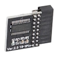 Miniatyrbillede 4 af 5: TPM2.0 Sikkerhedsmodul 18pin til ASROCK Bundkort LPC Kort til WIN11 Opgraderingstest Sort