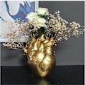 Miniatyrbillede 3 af 5: Anatomisk Hjerte Vase Resin Blomsterpotte Hjerteformet Vase Bordplade Desktop Ornament Bord Skrivebord Blomstervase Dekor, Hvid