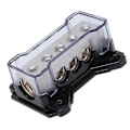 Miniatyrbilde 3 av 5: Strømfordelingsblokk 0GA inn 4GA ut Sink Legering Krombelagt Universell for Bilstereo