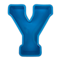 Miniatyrbillede 1 af 3: Alphabet Kagebageform Engelsk Bogstav Silikoneform 3d Alfabet Bogstav Y