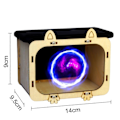 Pikkukuva 5 / 5: 3D-holografia TV-projektorilelu puinen puhelin tabletti hologramminäyttö elokuvateatteri lasten STEM-opetus DIY-kokoonpanolelu pojat tytöt lahja