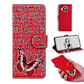 Miniatyrbilde 1 av 5: Deksel til Nokia X10/ X20 Sommerfugl Cover Premium Lær Magnetisk - Rosa Red