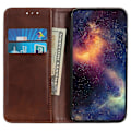Miniatyrbillede 2 af 5: Til Xiaomi Redmi 13c Etui Split Læder Magnetisk Auto-absorberende Telefoncover Coffee