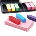 Miniatyrbillede 5 af 5: 2 STK. Sticky Notes Tabs til Sidemarkører, Memoblok med Kalender og Læderomslag, Skrivebordsblok