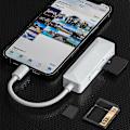Miniatyrbillede 2 af 5: Ios8pin Kortlæser Tfsd Xd 3 I 1 Kortlæser Til Laptop Telefon Tablet{jkw}