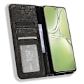 Miniatyrbillede 2 af 5: Til Oppo K12x 5G/ OnePlus Nord CE 4 Lite 5G Stand Case Magnetisk Lukning Læder Telefon Cover Black
