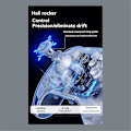Miniatyrbillede 1 af 5: K10 Gaming Controller med Opladningsdock RGB Hall Effect Joystick Trigger til Switch/PC Hvid