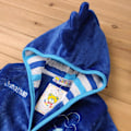 Miniatyrbild 3 av 5: Barn Pojke Flicka Fleece Badrock Morgonrock Nattkläder Pyjamas med Huva Lake Blue 110